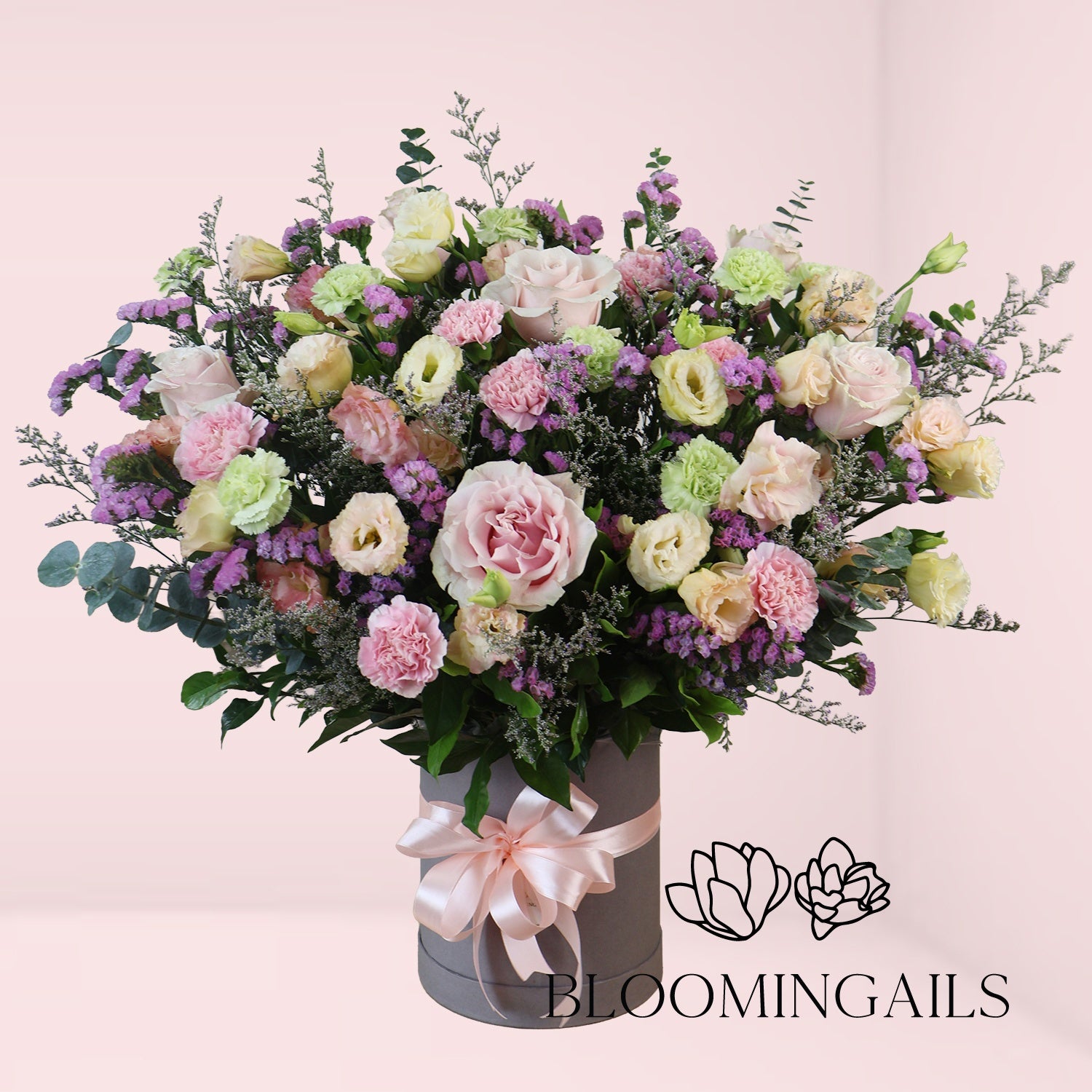 Big Beautiful Blooms in a Cylinder Box