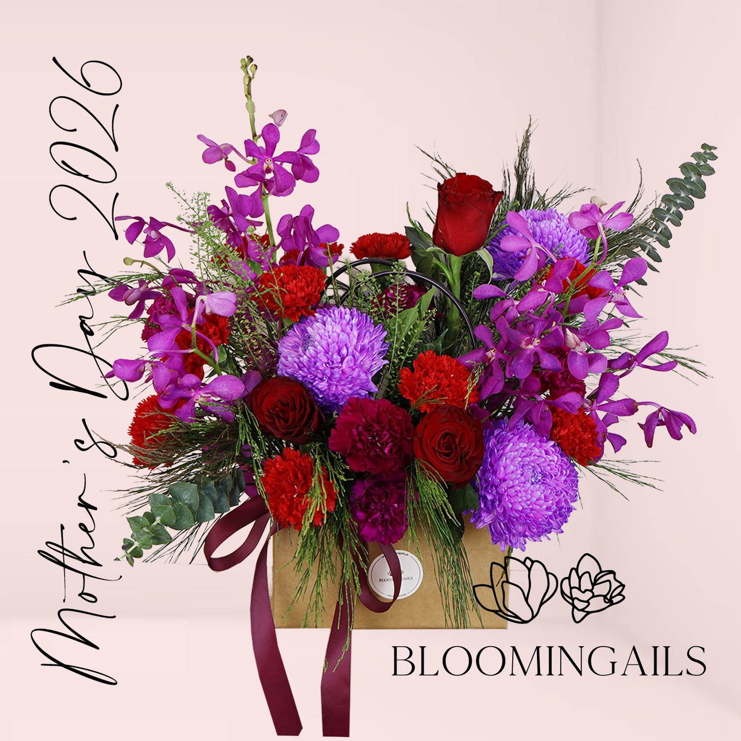 The Astrid Bouquet in Bag