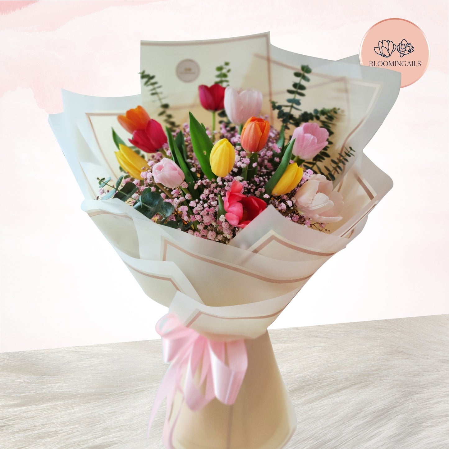 Colorful Tulips Bouquet