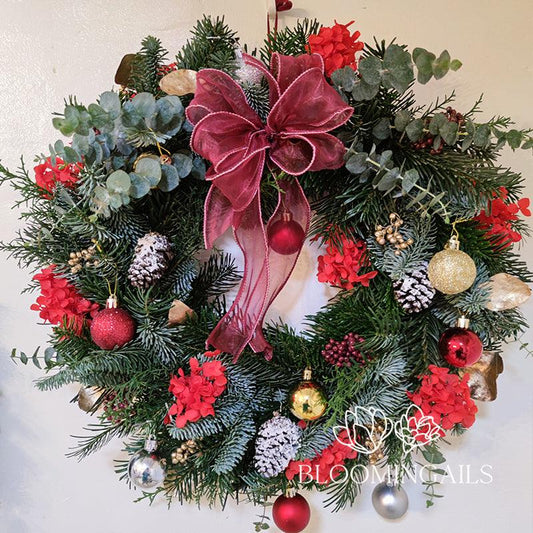 Fresh Abies Pine Wreath - Bloomingailsph