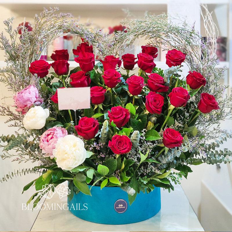 Grand Heart and Peonies 3 Days Leadtime - Bloomingailsph