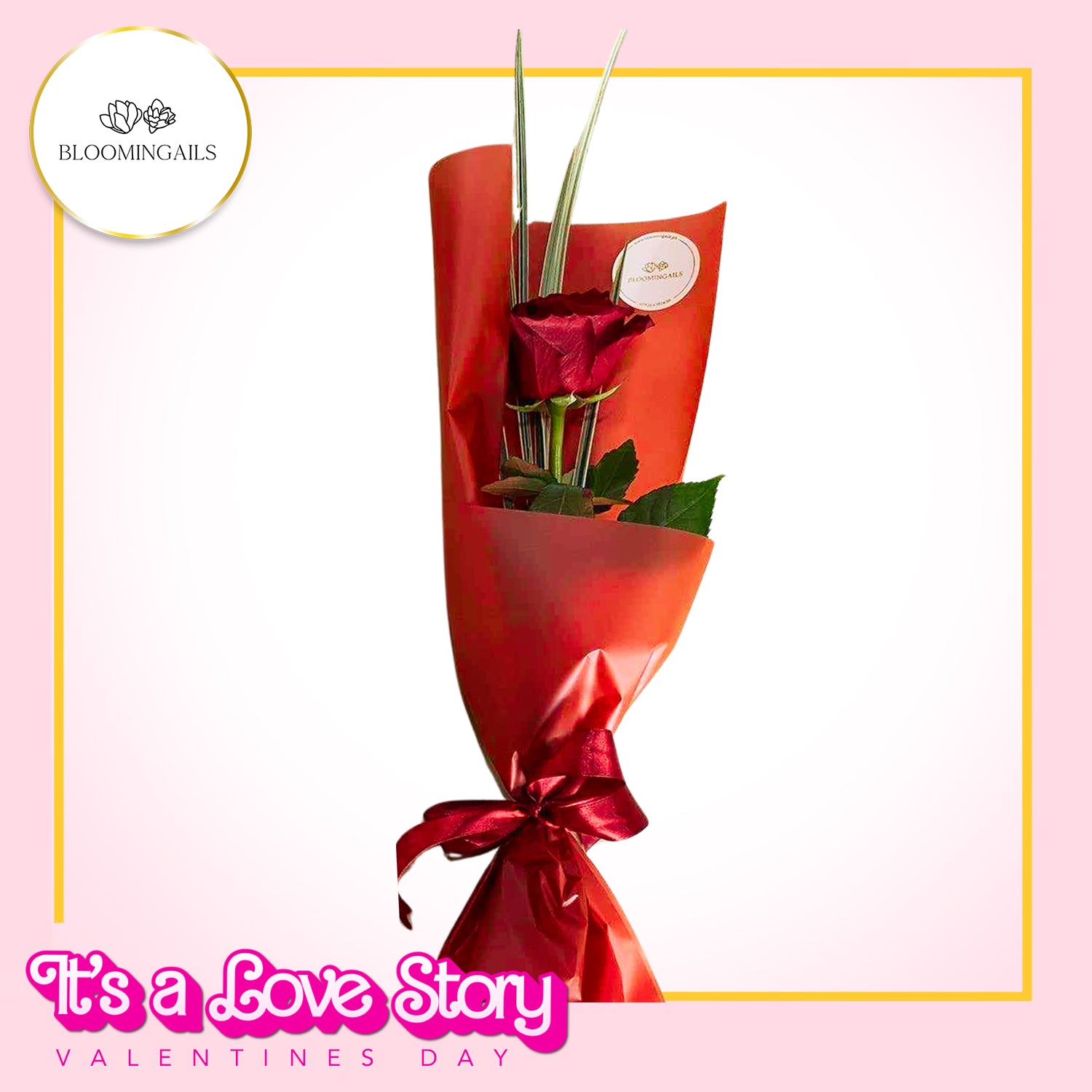 Single Stem Ecuadorian Rose Bouquet
