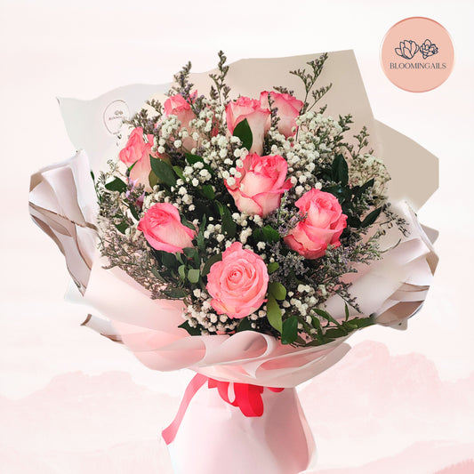 Blush of Love Roses | Valentine's Flowers