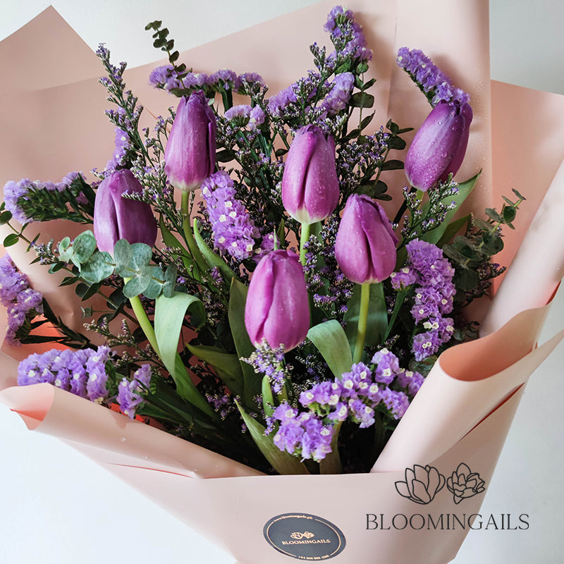 Lilac Tulip Bouquets