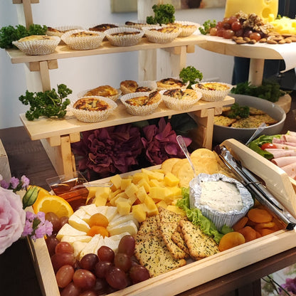 Mini Quiche and Charcuterie Station