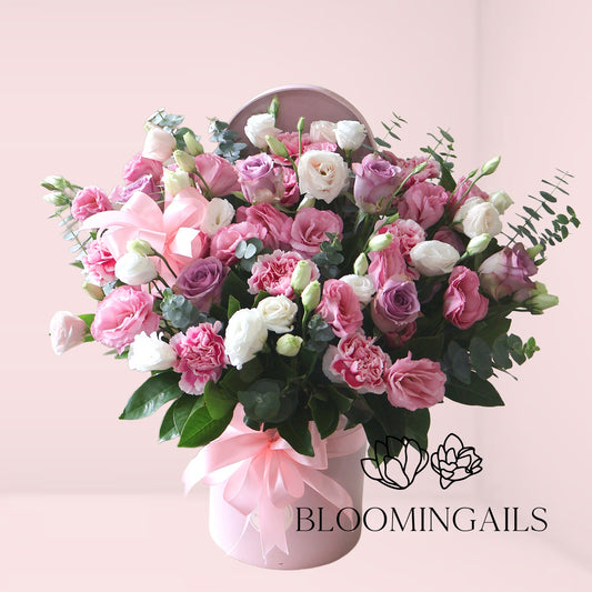 Pink and Lilac Cylinder Box