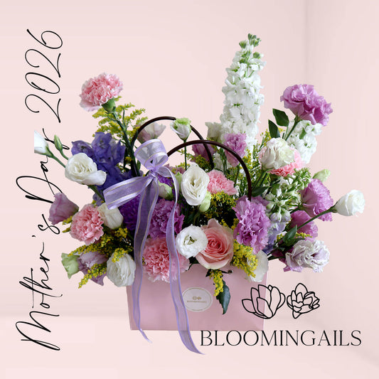 Pretty Pastels Bouquet in Bag