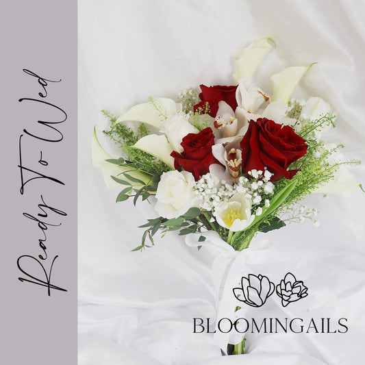 Red and White Classic Bouquet