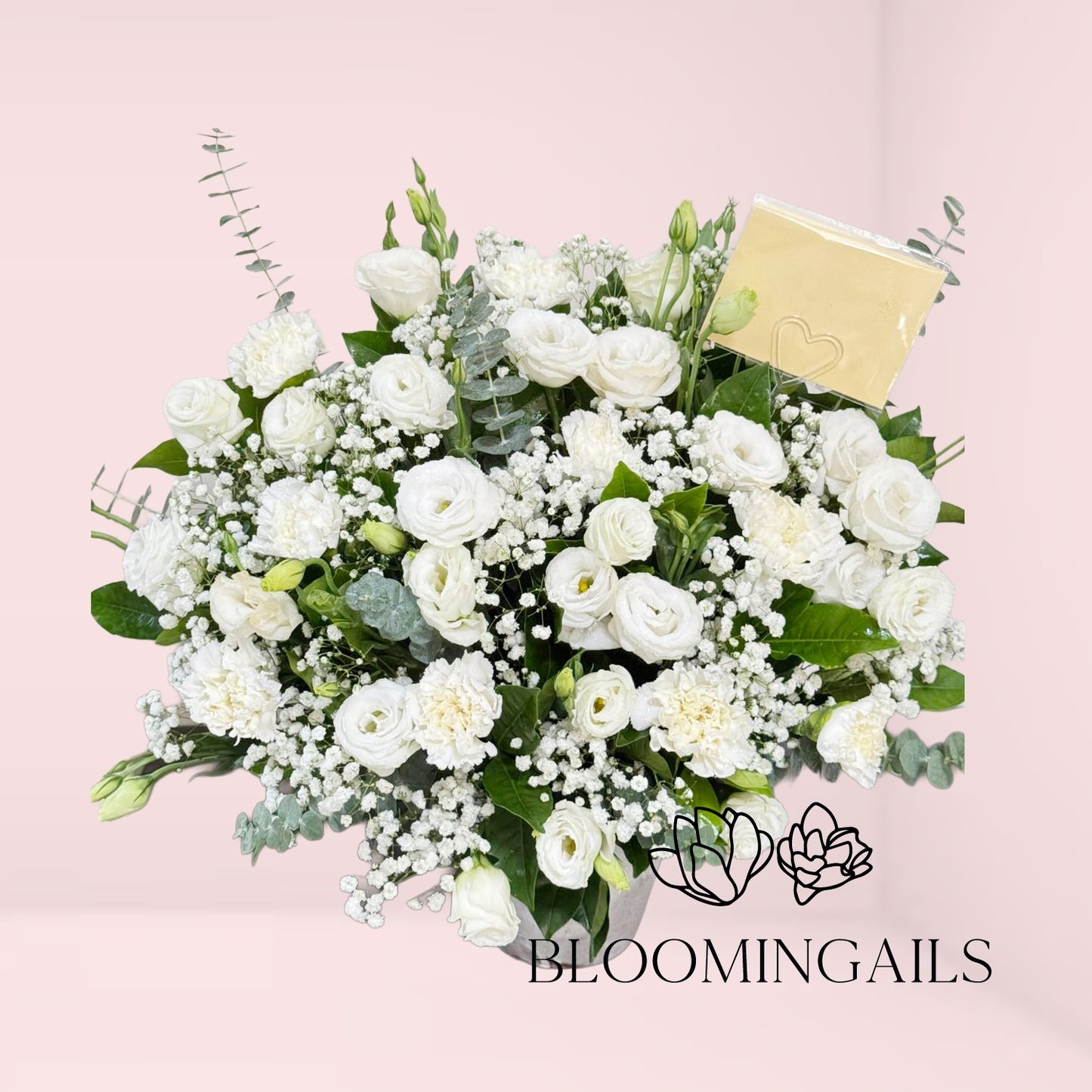 Remember Me Potted White Blooms