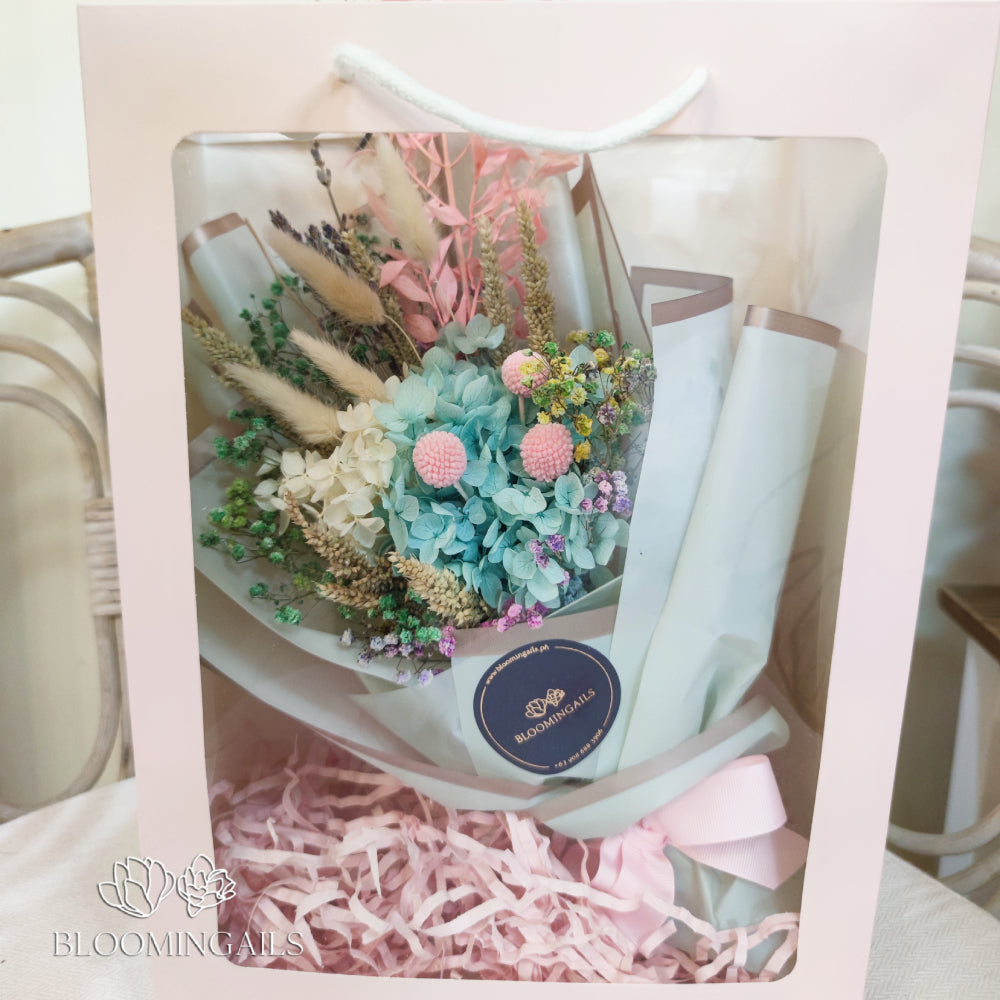 Cotton candy Dried Bouquet in Bag - Bloomingailsph