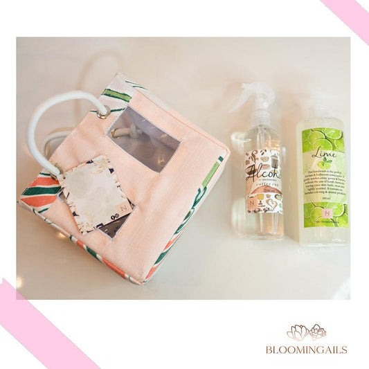 Coffee and Lime Scented Alcohol and Handwash Gift Set - Bloomingailsph
