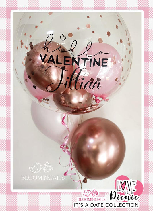 ADD ON: Personalized Helium Vday Balloon Set - Bloomingailsph