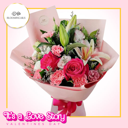 My Vday Barbie Flower Bouquet - Bloomingails