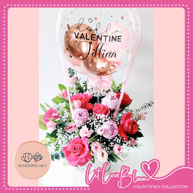 Peony Luxe with Balloon - Send Gifts Online - BlooimingailsPH