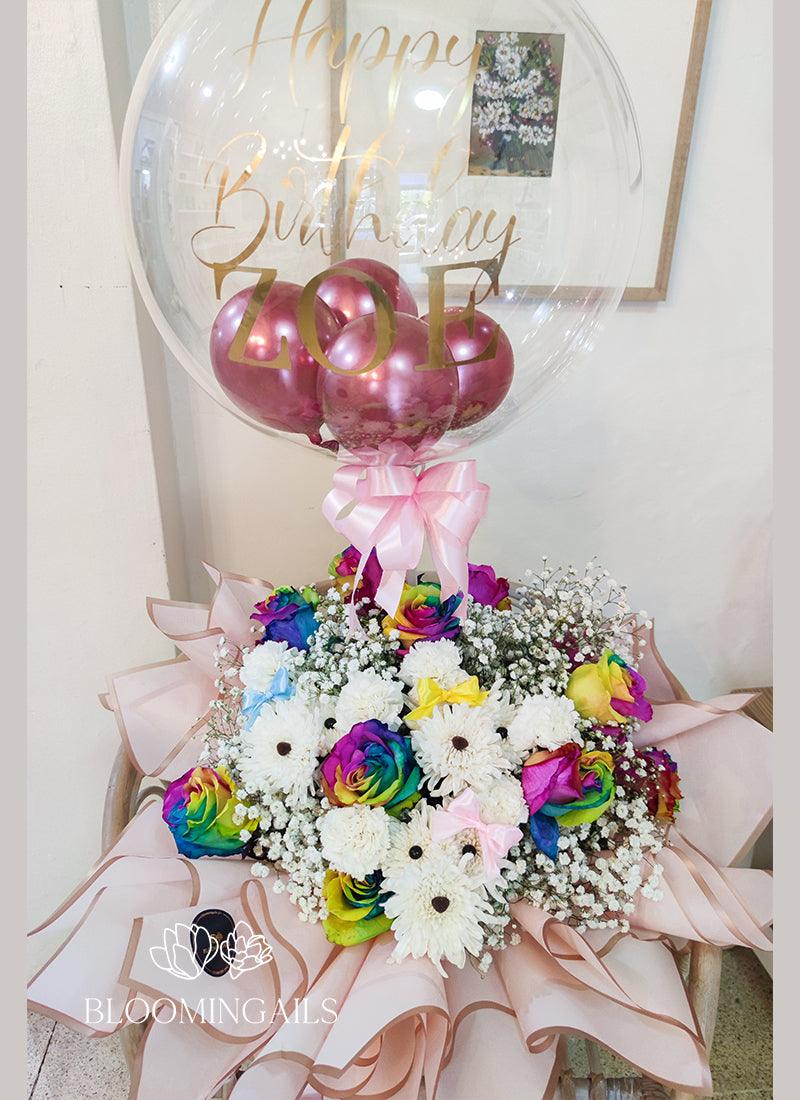Rainbow Puppy Love Blooms In A Box - Bloomingailsph