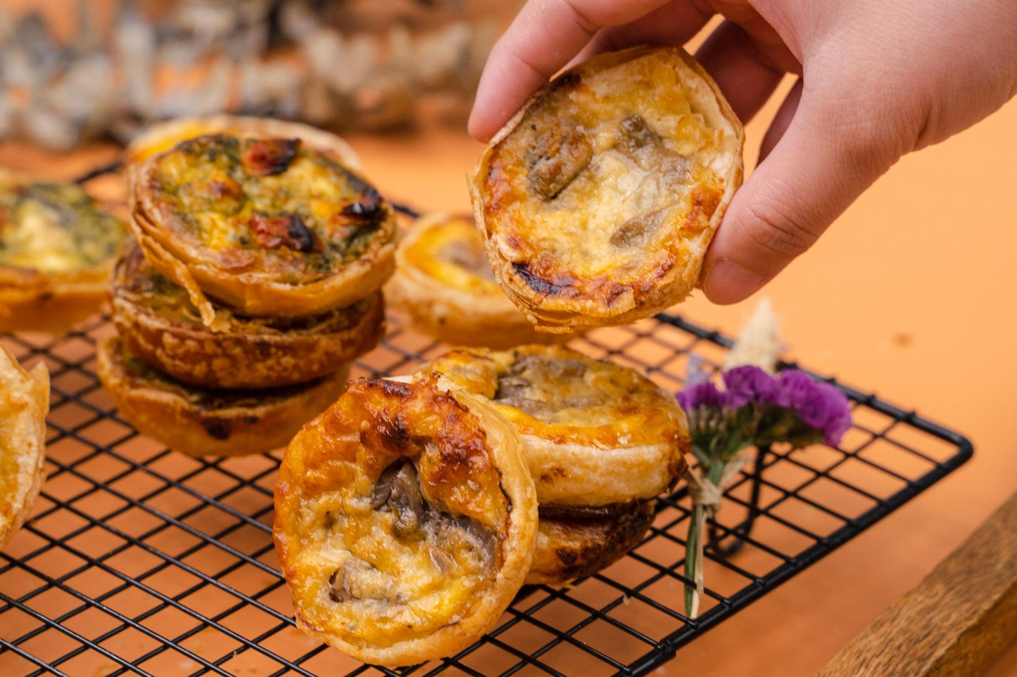 ADD ON: Simply Pie's Famous Savoury Mini Quiches Box of 16 - Bloomingailsph