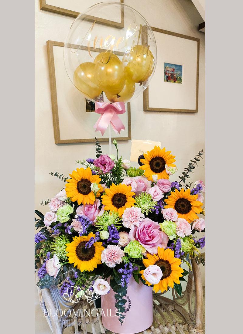 Sunny Bloom Box with Balloon - Bloomingailsph