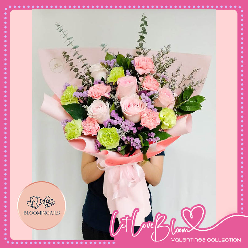Sweetest Pink Flower Bouquet - Bloomingails PH